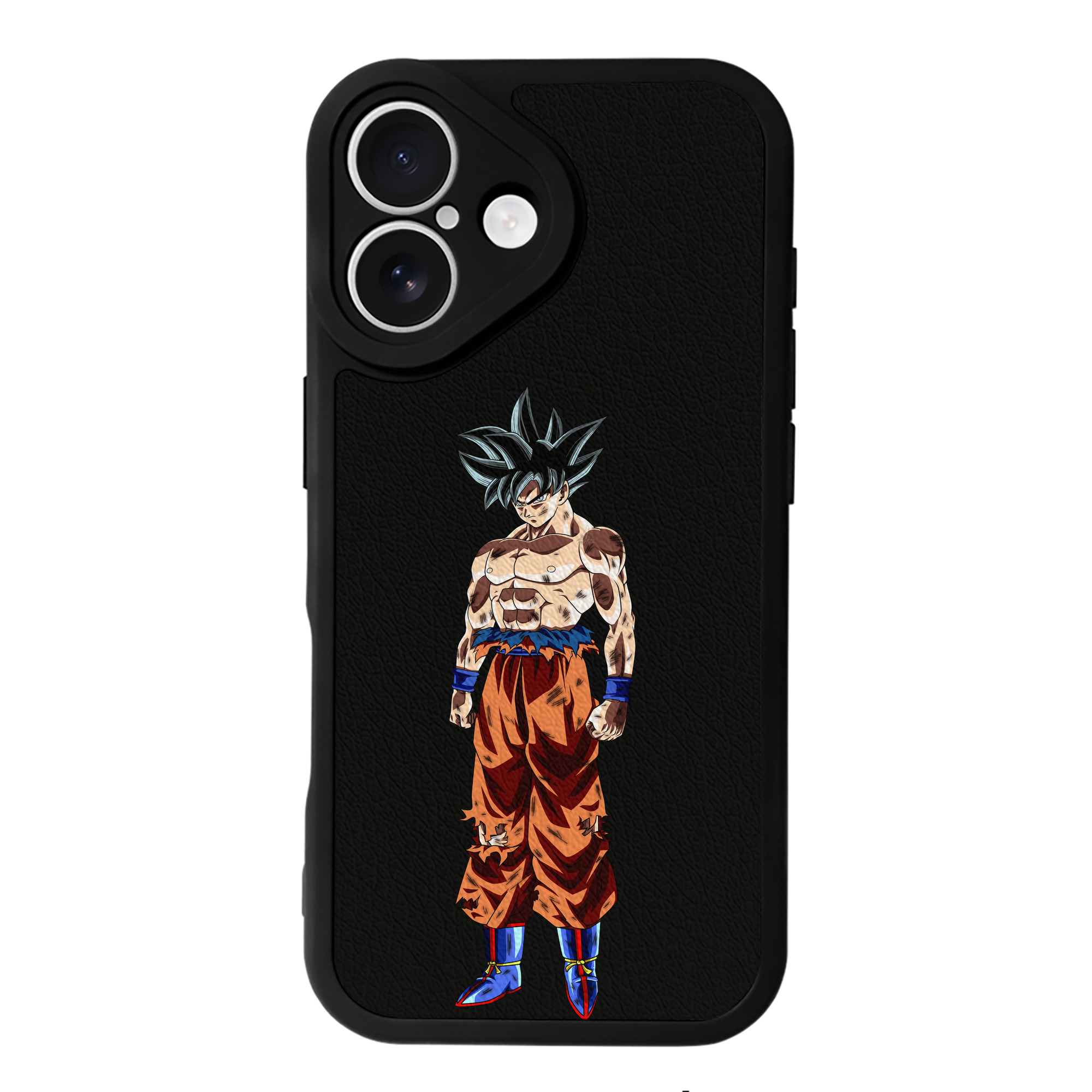 （画像用） ドラゴンボール 孫悟空（そん ごくう）Son Goku カカロット DRAGON BALL Kakarotto 【iPhone 16シリーズ対応】シリコンスマホケース（レザー調） 材質：シリコン